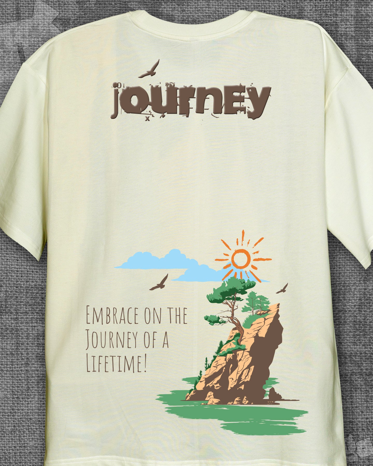 Journey  Off-white Oversized T-shirt