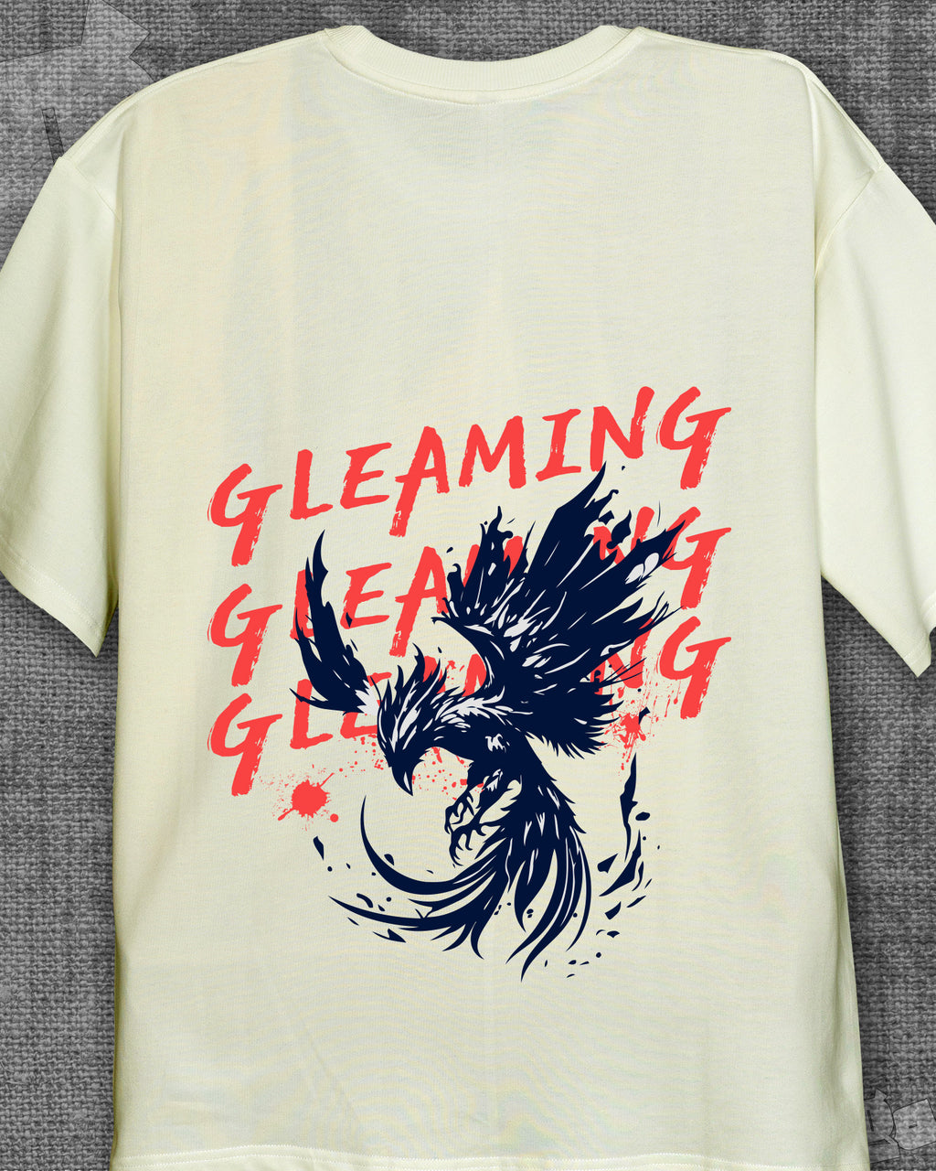 Gleaming  Off-white Oversized T-shirt