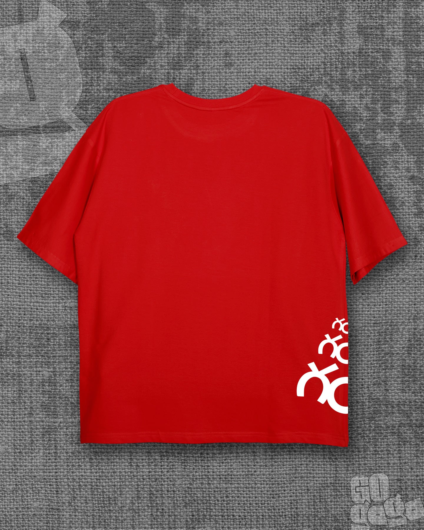 Gam Ganapathi Red Oversized T-shirt