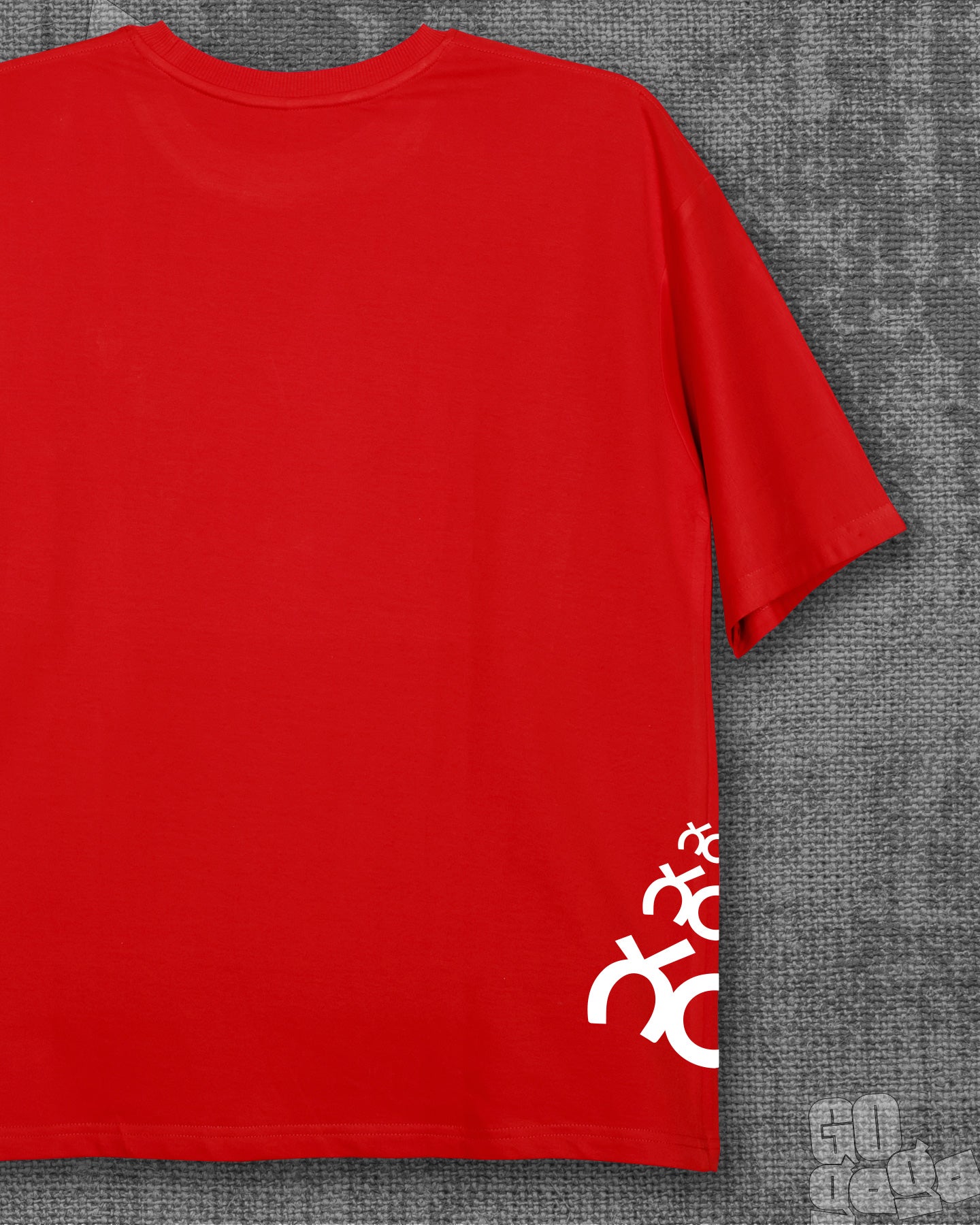 Gam Ganapathi Red Oversized T-shirt