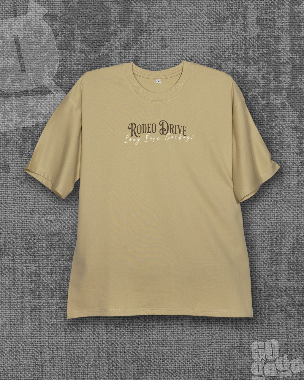 Rodeo Drive Beige Oversized T-shirt