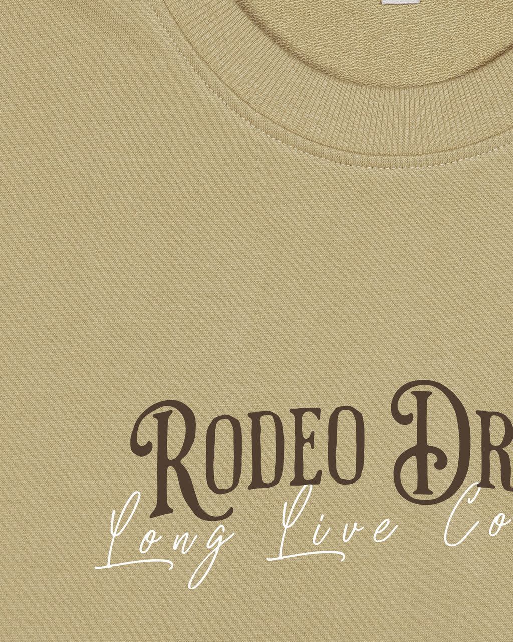 Rodeo Drive Beige Oversized T-shirt
