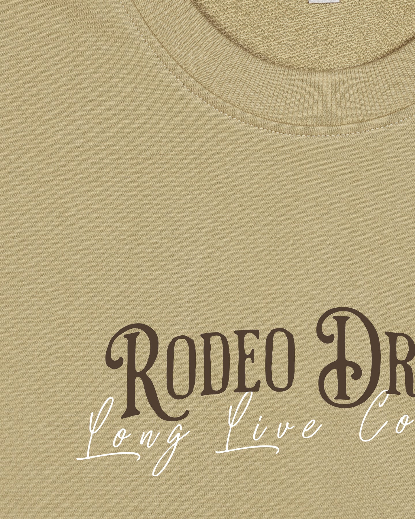 Rodeo Drive Beige Oversized T-shirt