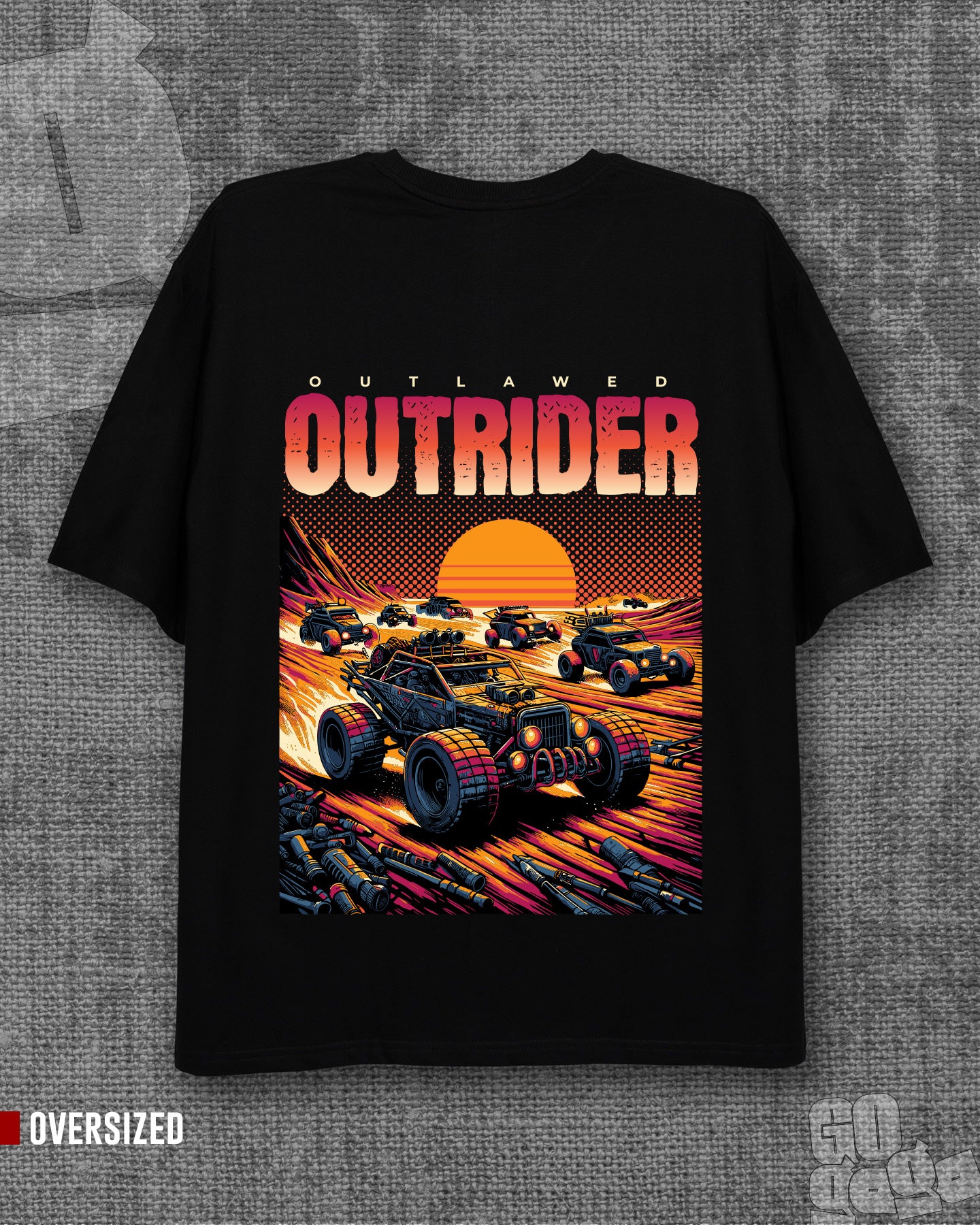 Outrider Black Oversized T-shirt