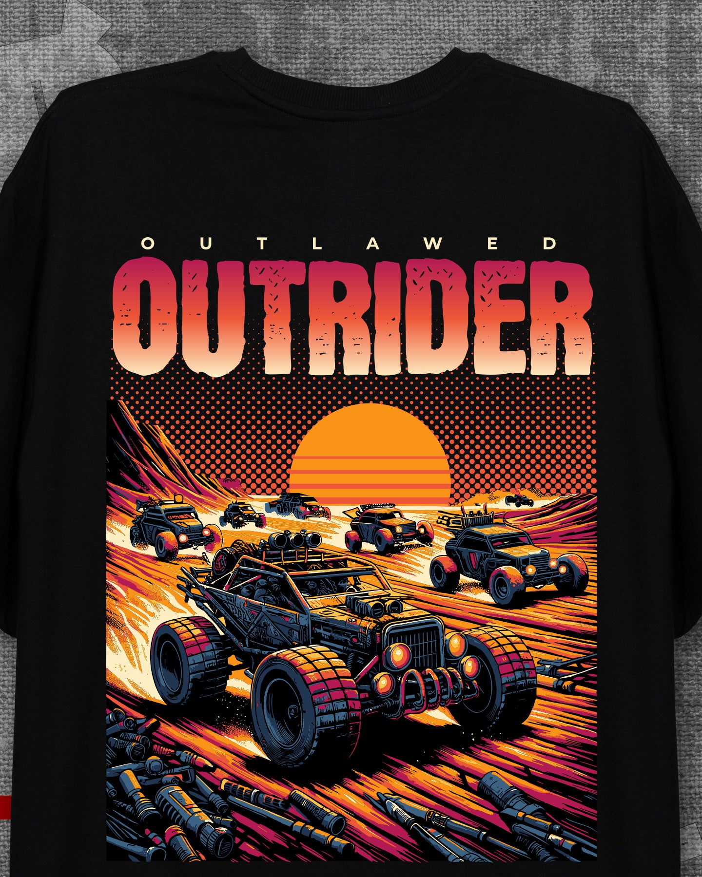 Outrider Black Oversized T-shirt