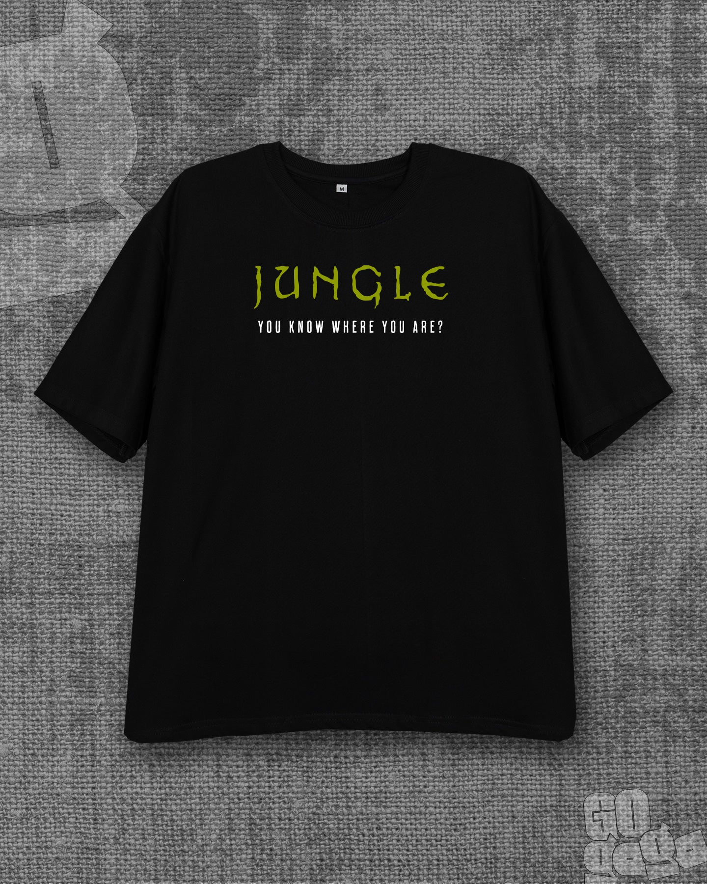 Jungle Black Oversized T-shirt