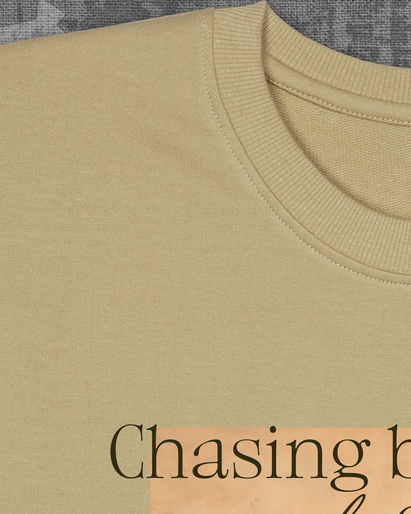 Chasing blooms Beige Oversized T-shirt