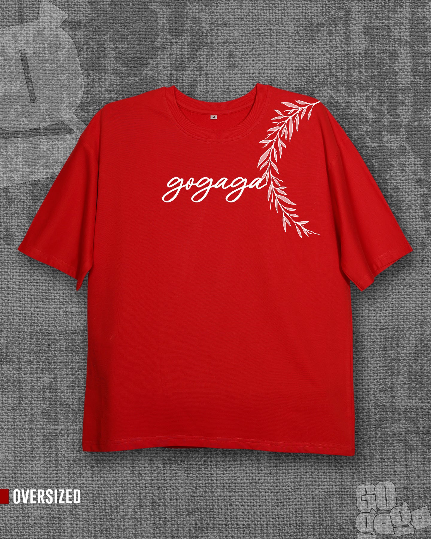 Gogaga Red Oversized T-shirt