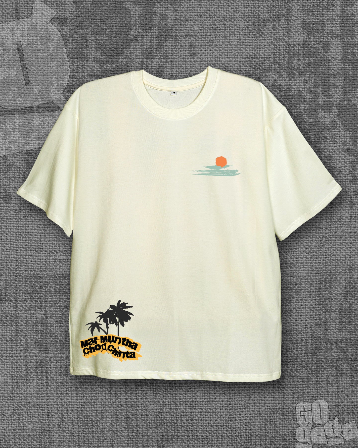 Mar Muntha Chod Chinta Off-white Oversized T-shirt