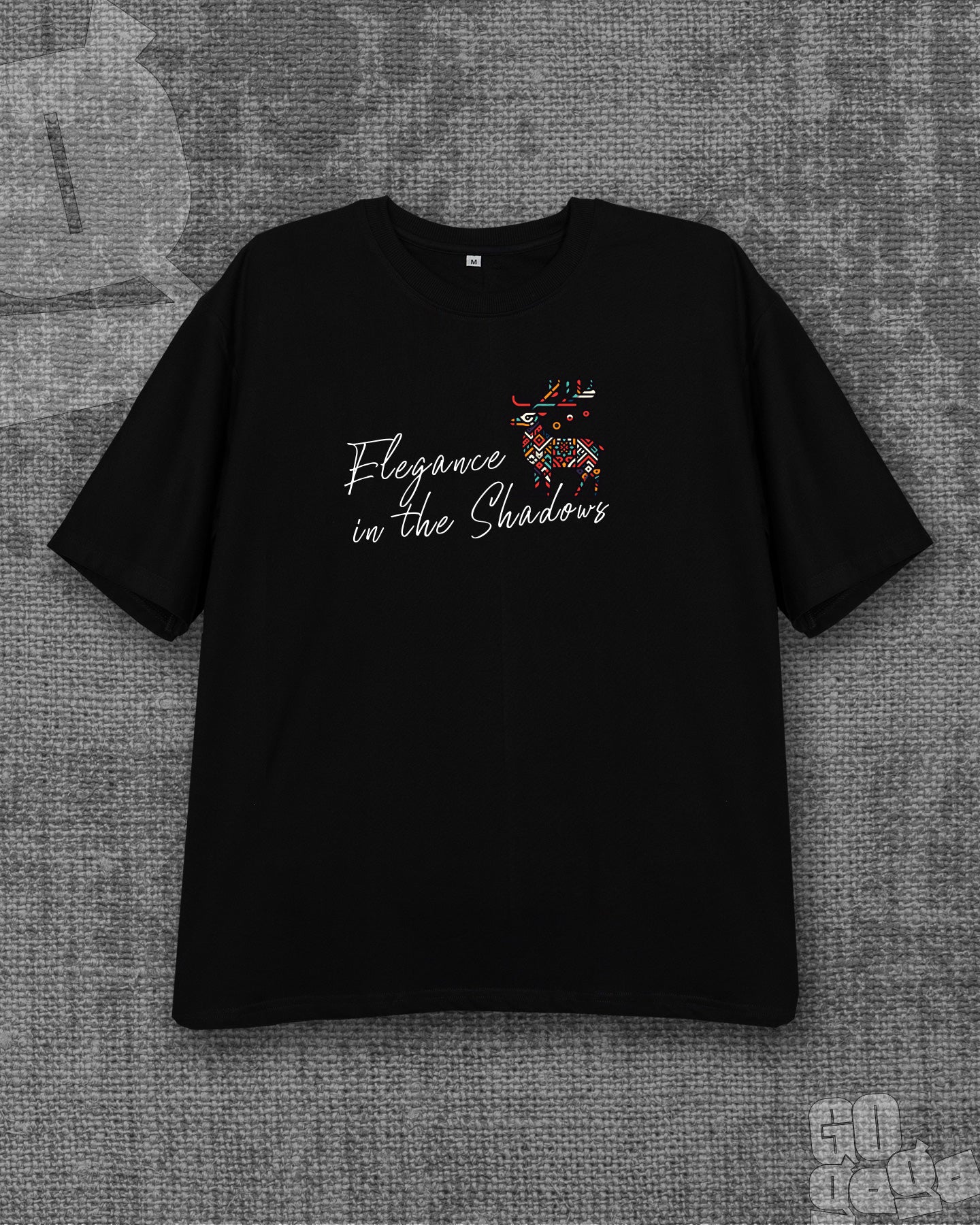 Elegance Black Oversized T-shirt