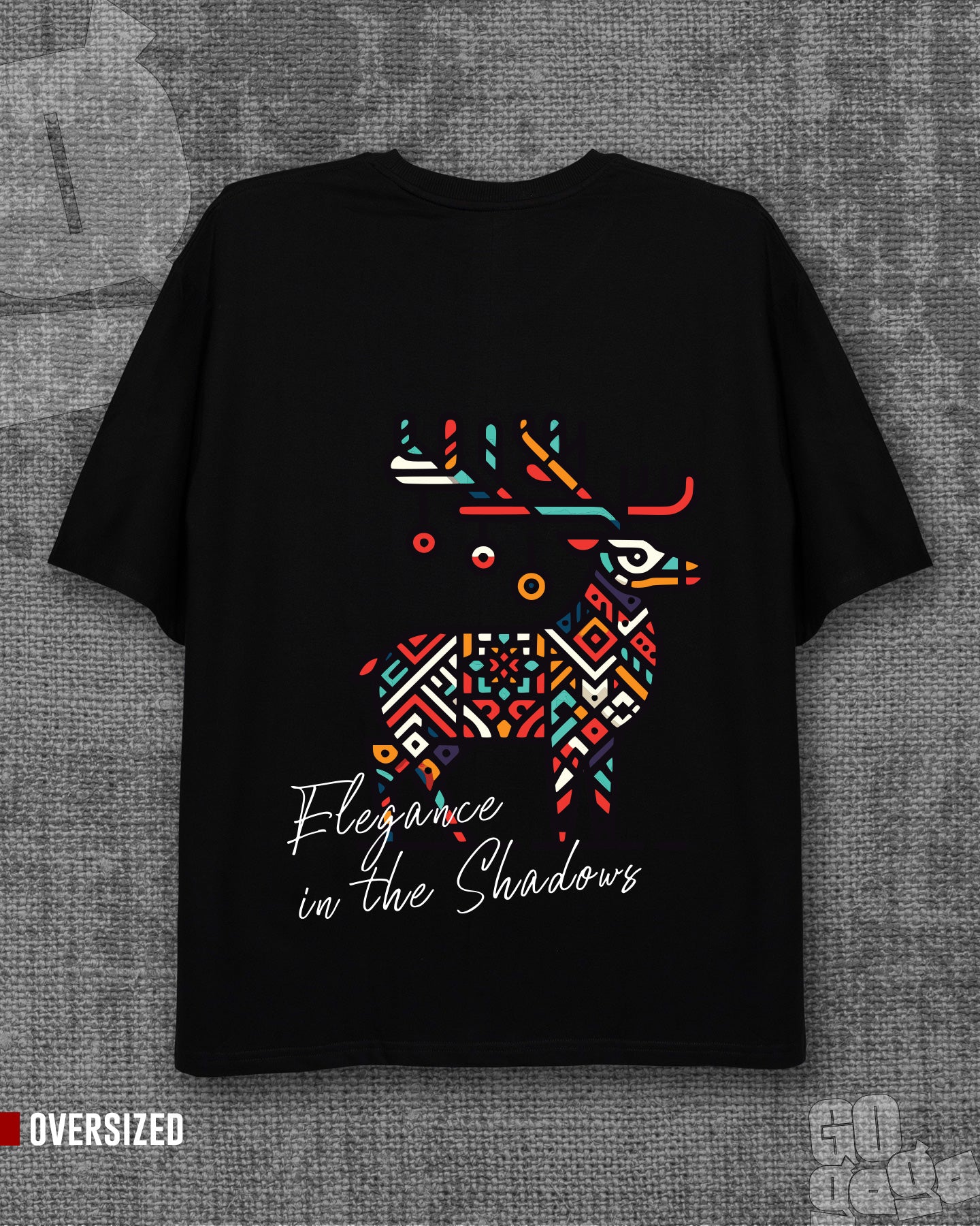 Elegance Black Oversized T-shirt