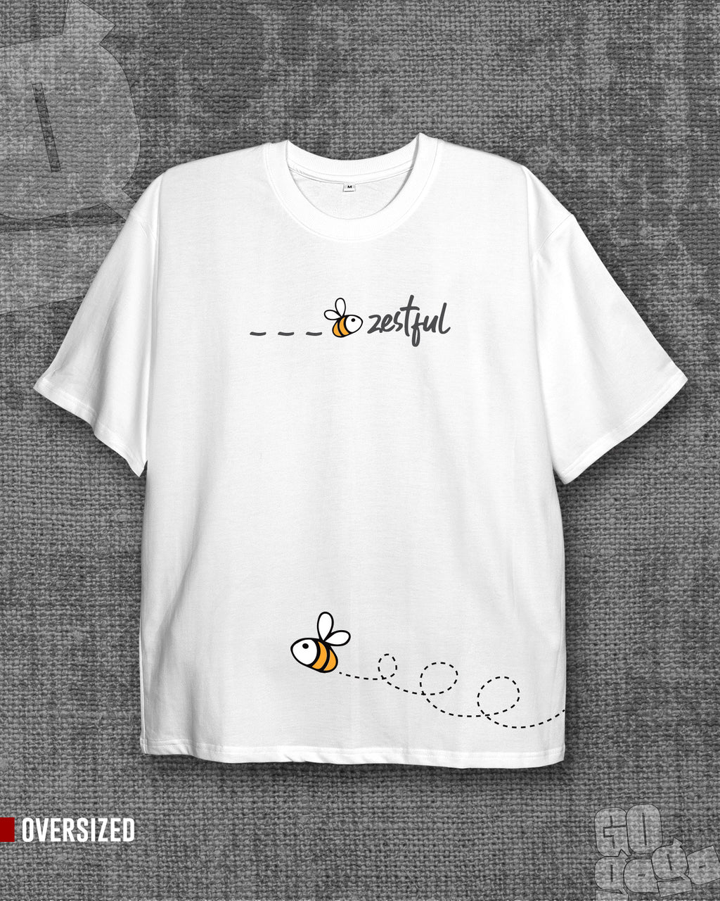 Zestful White Oversized T-shirt