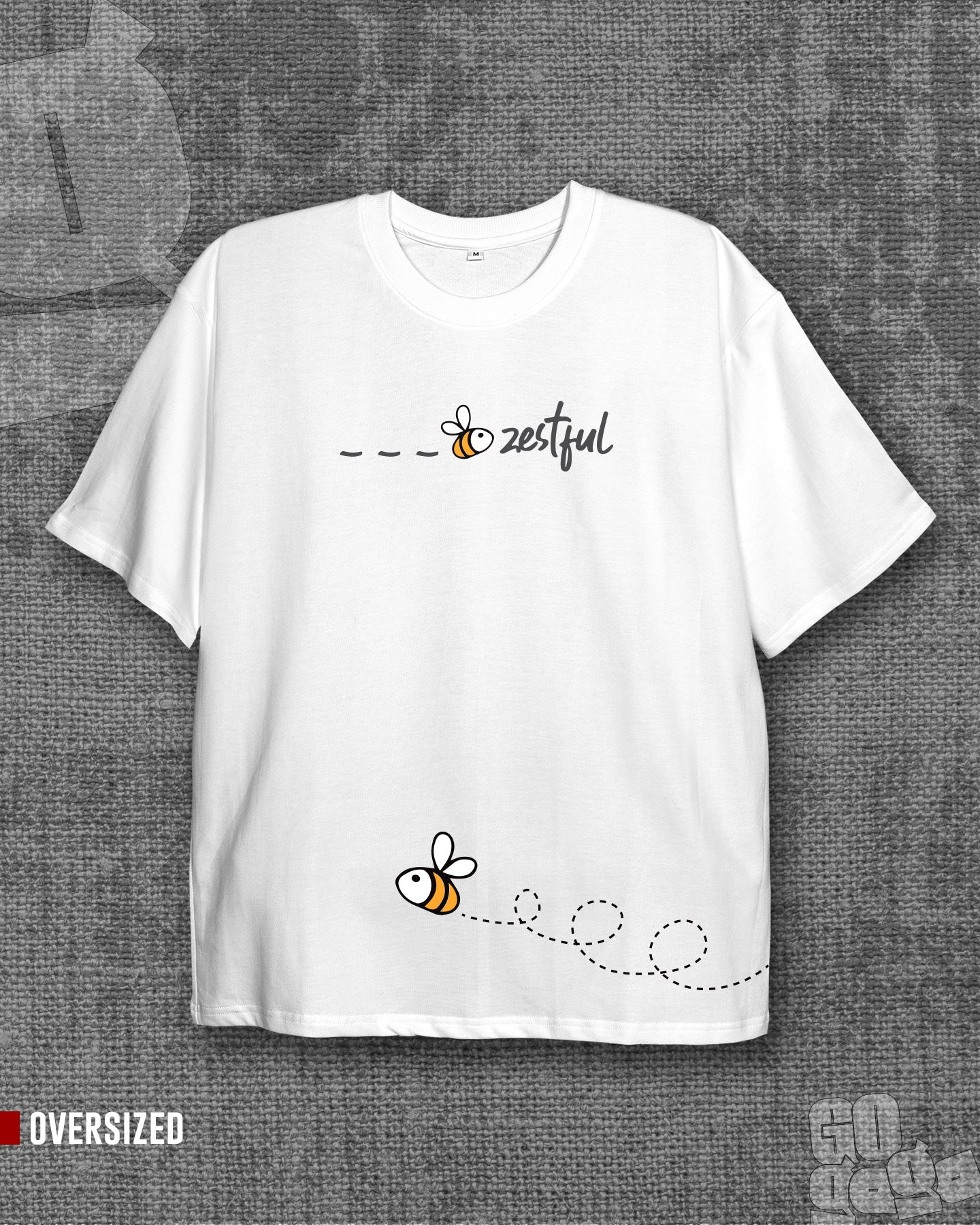 Zestful White Oversized T-shirt