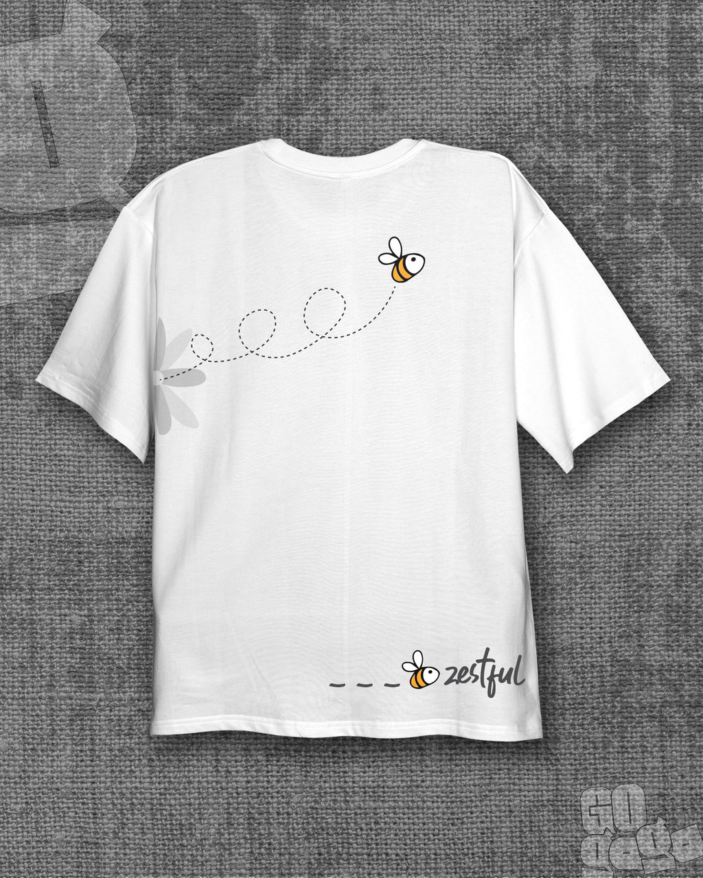 Zestful White Oversized T-shirt