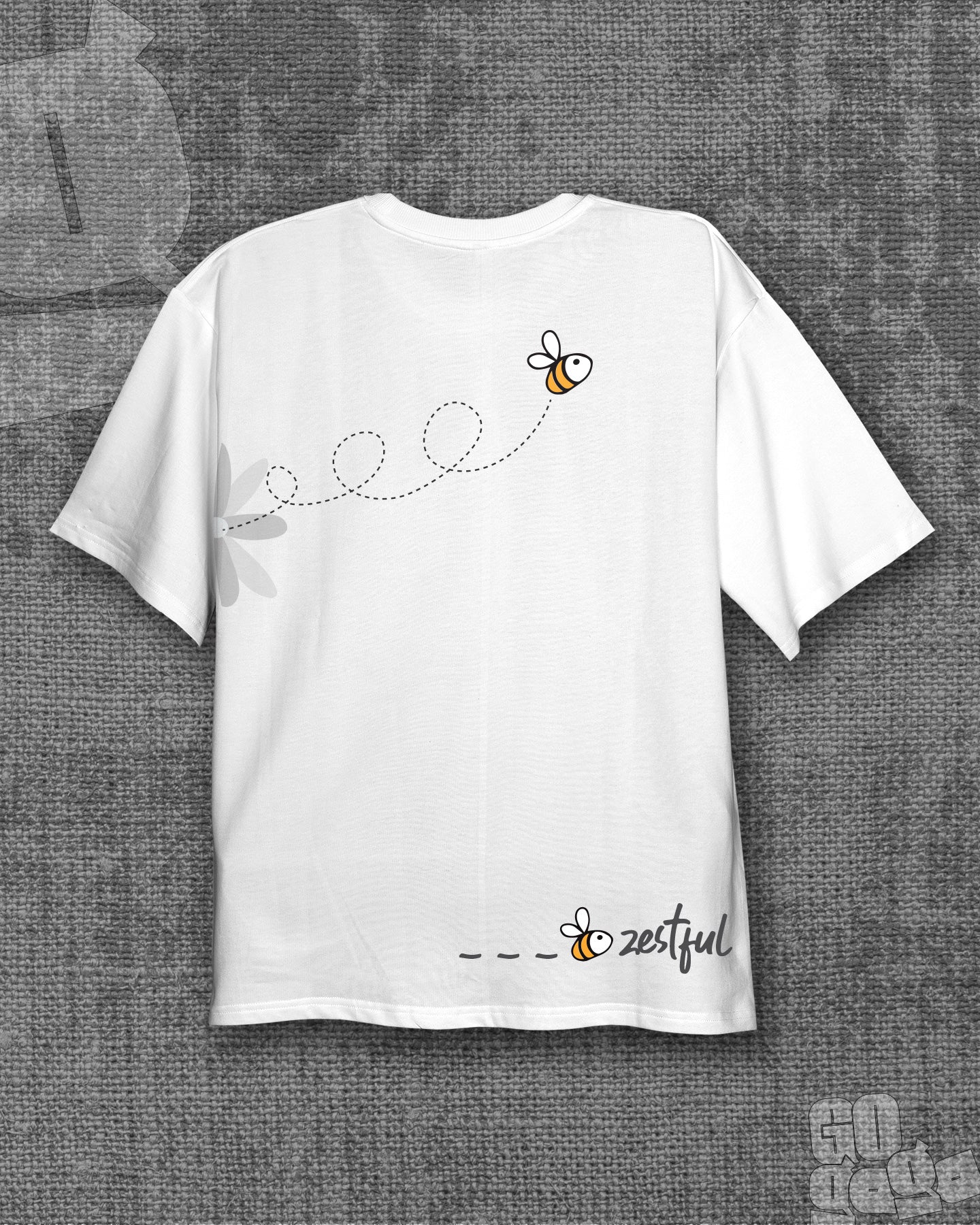 Zestful White Oversized T-shirt